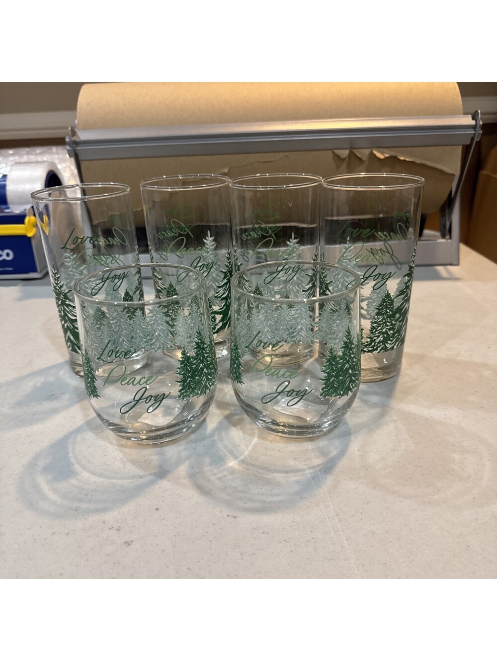 Royal Norfolk Winter Woodlands Festive Holiday Glasses